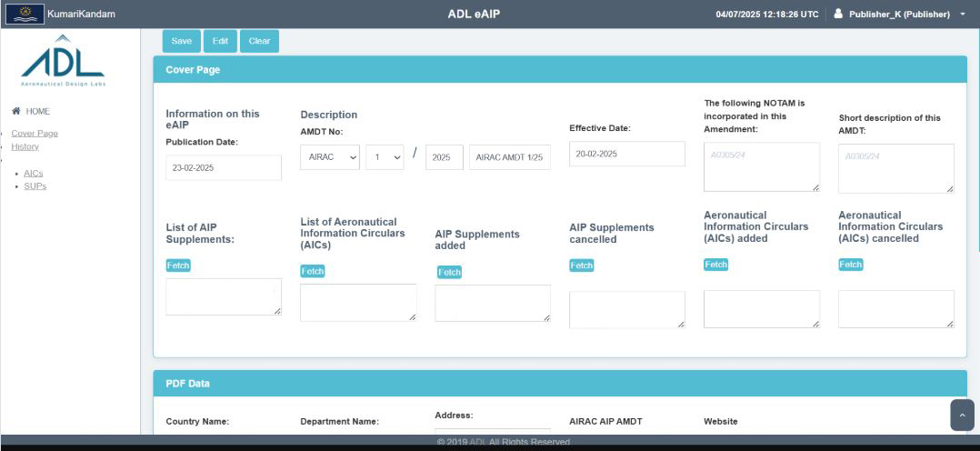 eAIP-AIRAC Management