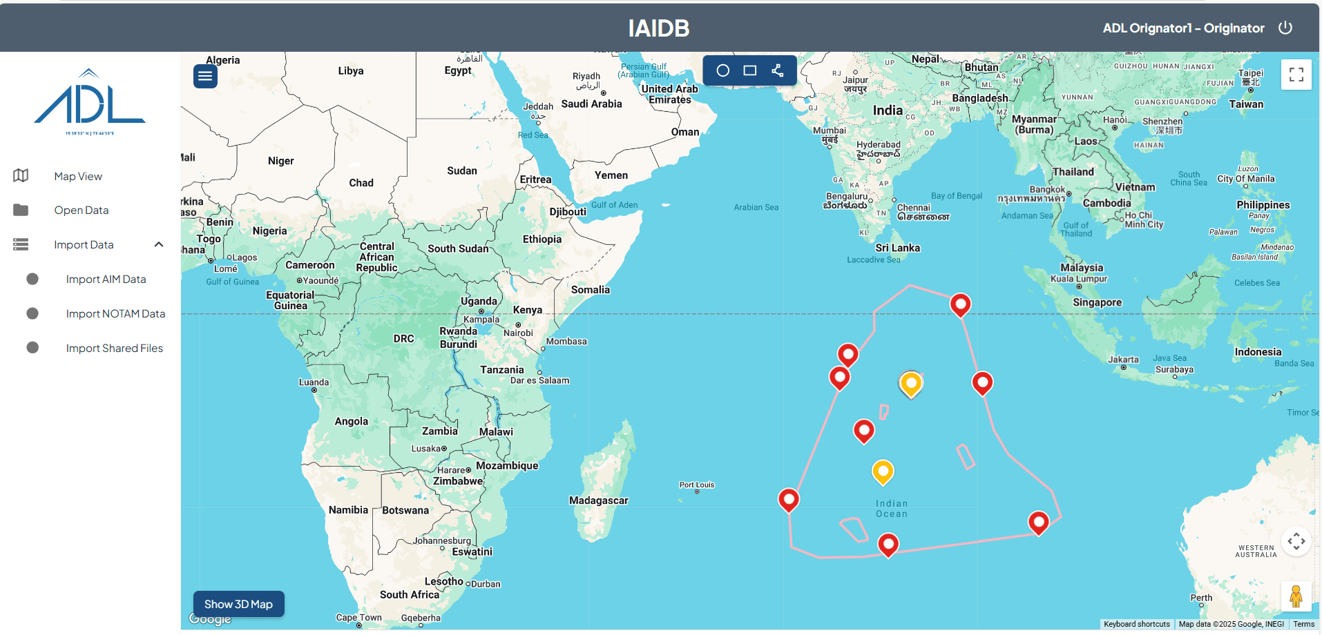 IAIDb-Interactive Map View